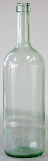 VYPREDANÉ - Fľaša Bordo Clasica sklo objem 1.5 l polobiela. Výška: 35 cm